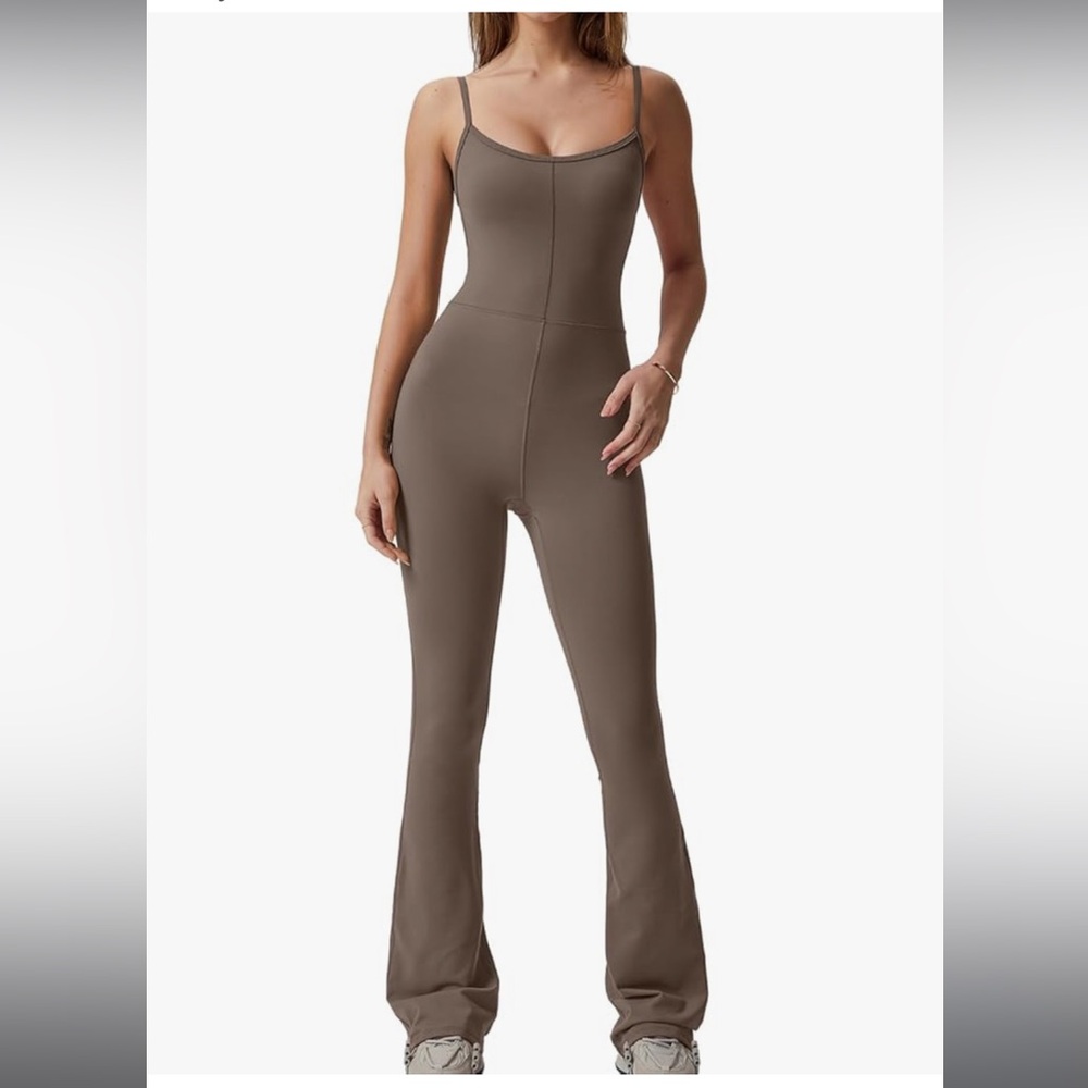 QINSEN Flare Jumpsuit for Women Size M